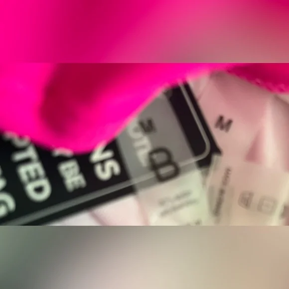 Blooming Jelly Women's Bikini Set Two Piece Swimsuit Triangle 90’s Neon Pink NWT - Picture 5 of 6